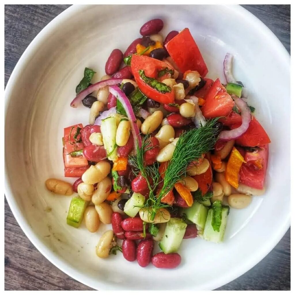 avocado. Italian Bean Salad